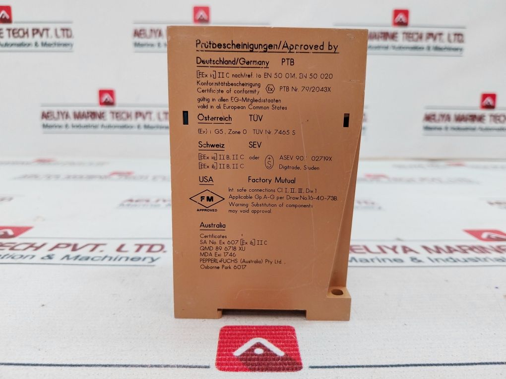 Pepperl+Fuchs We77/Ex2 Switch Amplifier 500Va