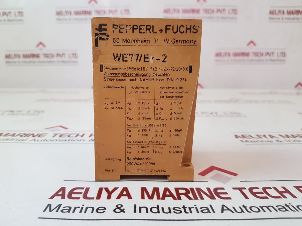 Pepperl+Fuchs We77/Ex2 Switch Amplifier