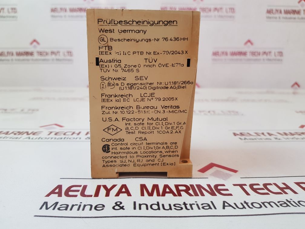 Pepperl+Fuchs We77/Ex2 Switch Amplifier