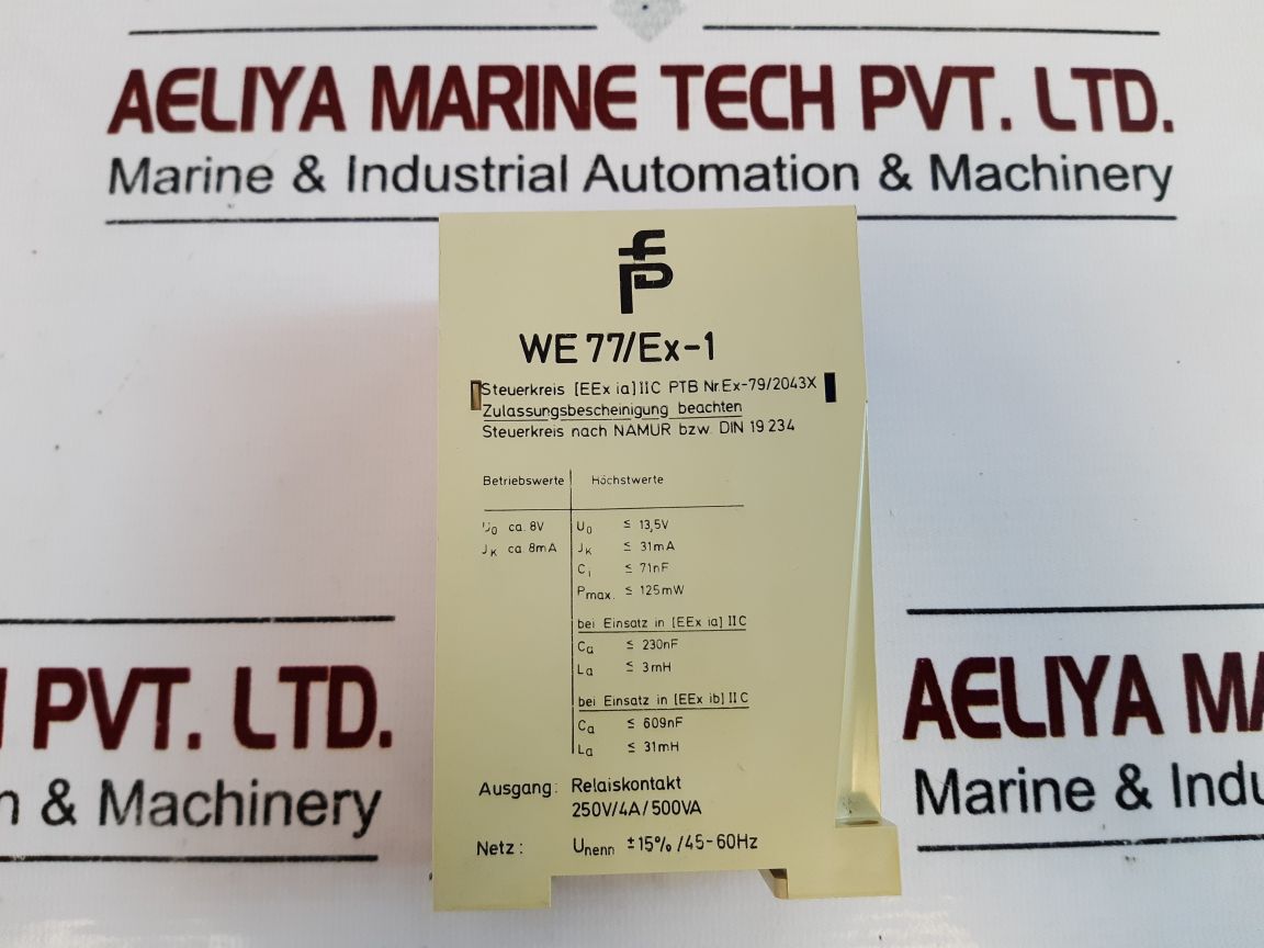 Pepperl+Fuchs We 77Ex-1 Switch Amplifier