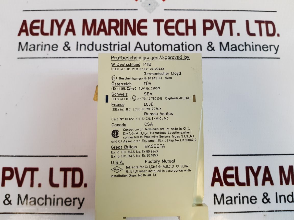 Pepperl+Fuchs We 77Ex-1 Switch Amplifier