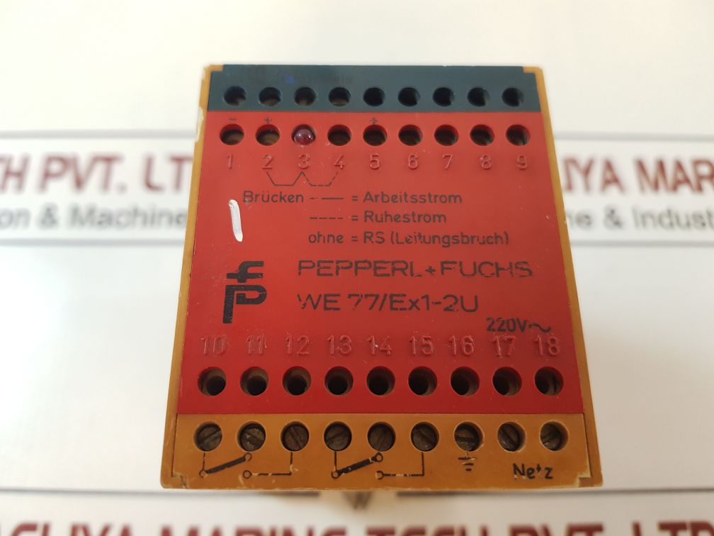Pepperl + Fuchs We 77/Ex1-2U Isolated Switch Amplifier Relay