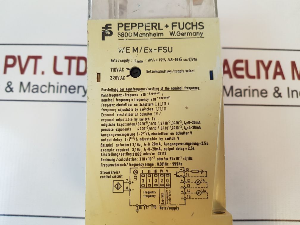 Pepperl+Fuchs WemEx-fsu Frequency Converter 14424