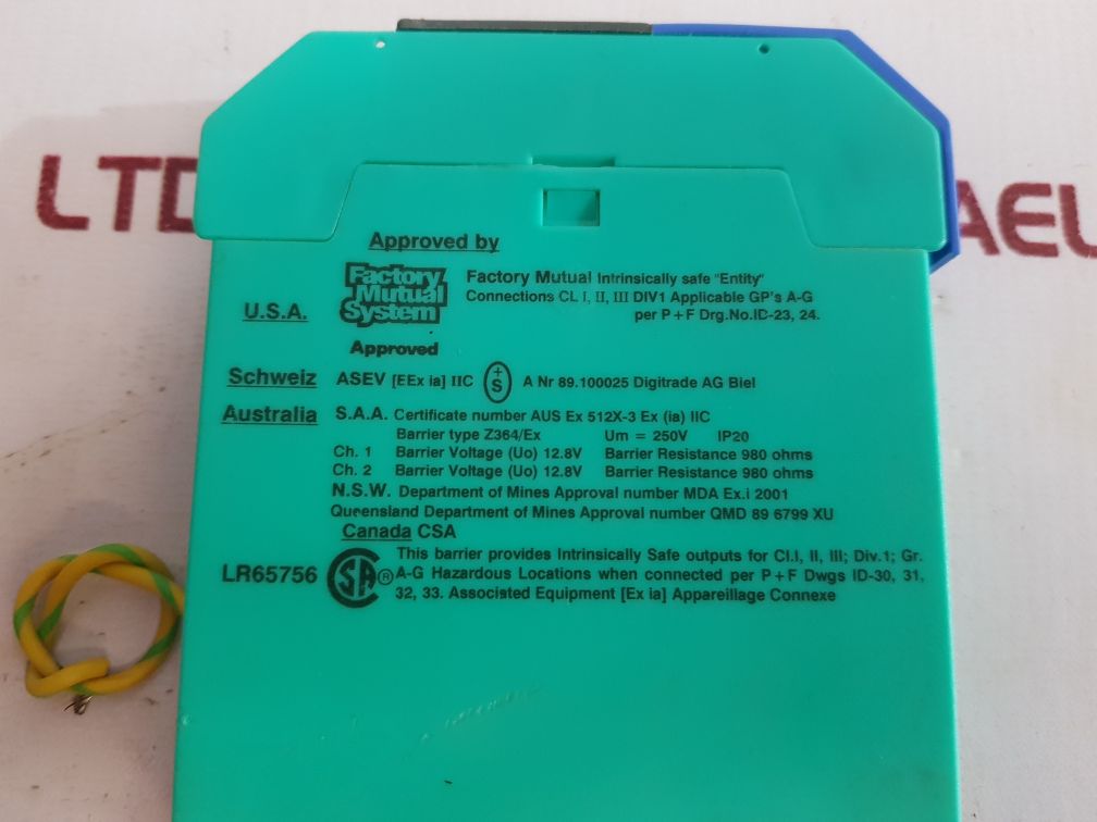 Pepperl + Fuchs Z364/Ex Barrier Device