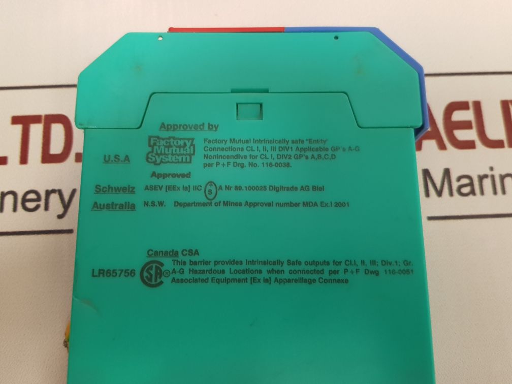 Pepperl+Fuchs Z478/Ex Barrier Device