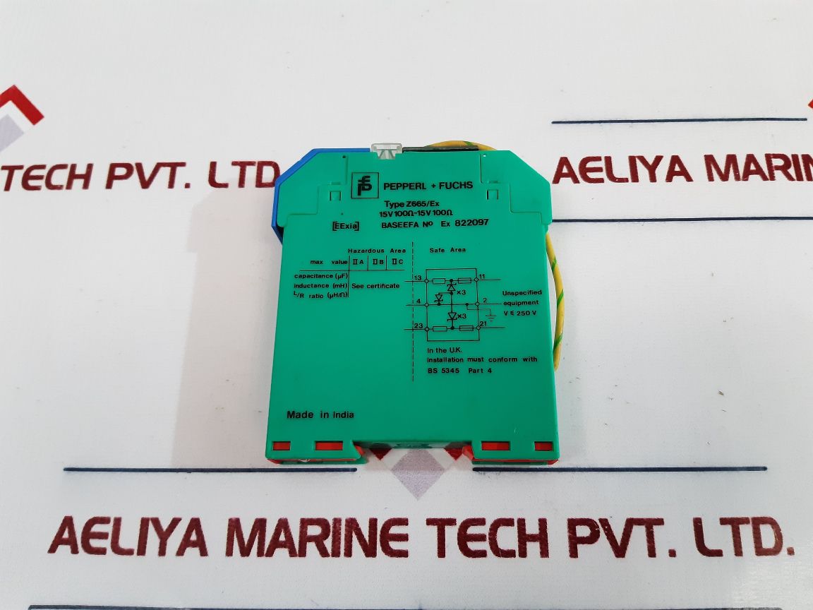 Pepperl+Fuchs Z665/Ex Barrier Relay Module 250V