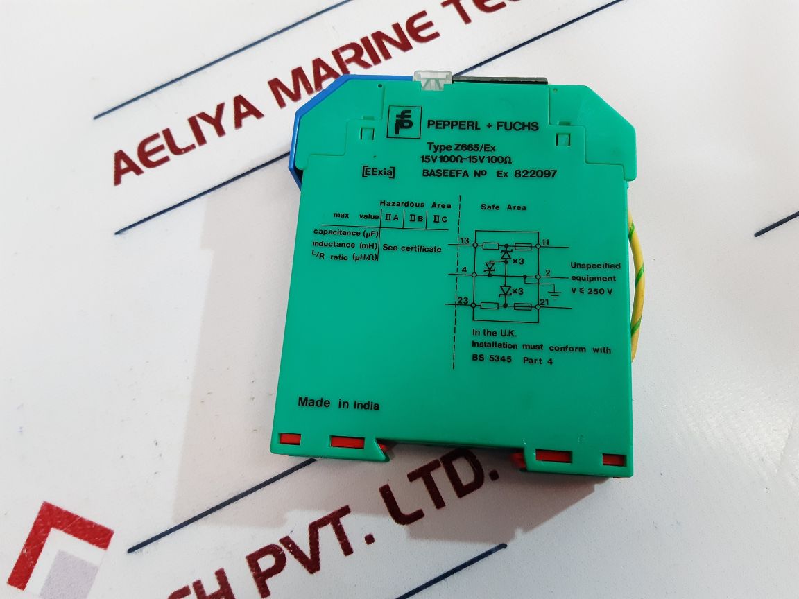 Pepperl+Fuchs Z665/Ex Barrier Relay Module 250V