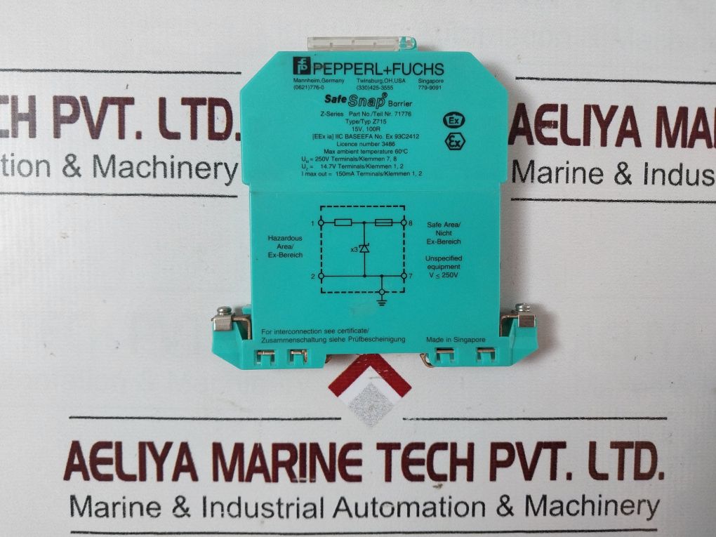 Pepperl+Fuchs Z715 Safesnap Barrier 71776