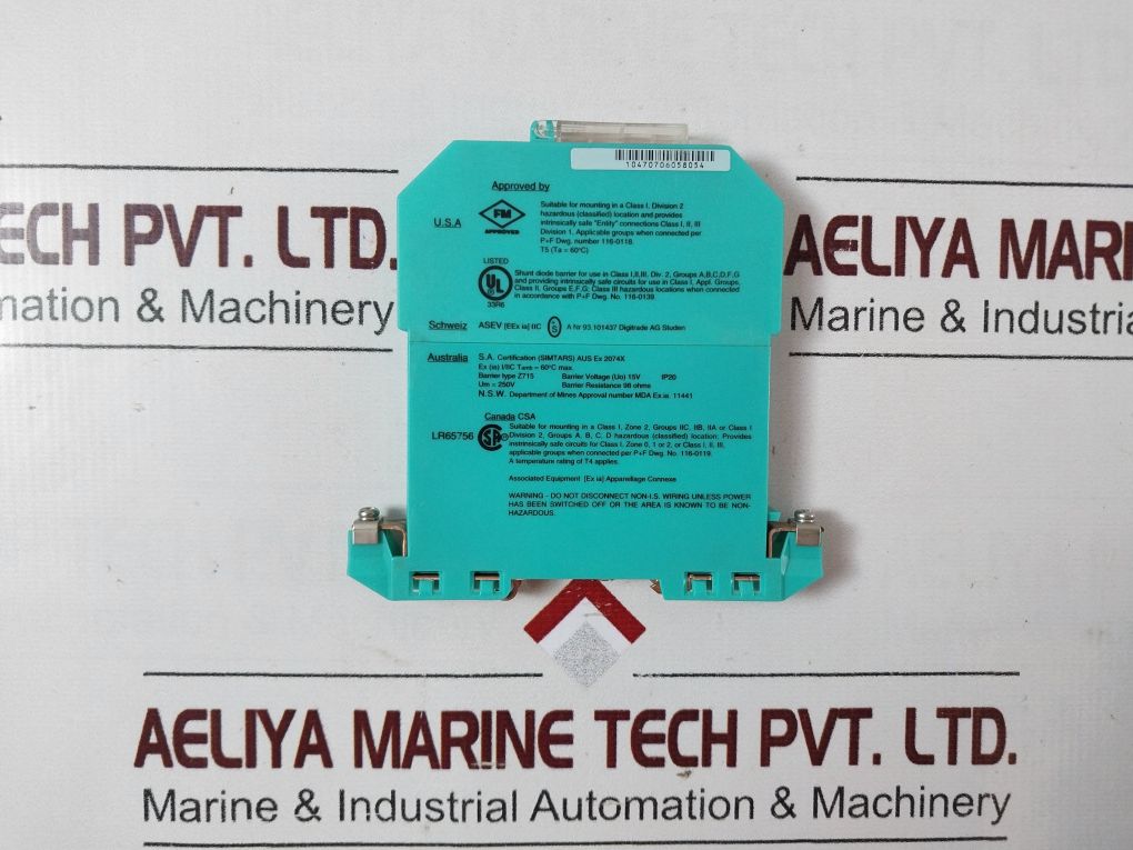 Pepperl+Fuchs Z715 Safesnap Barrier 71776