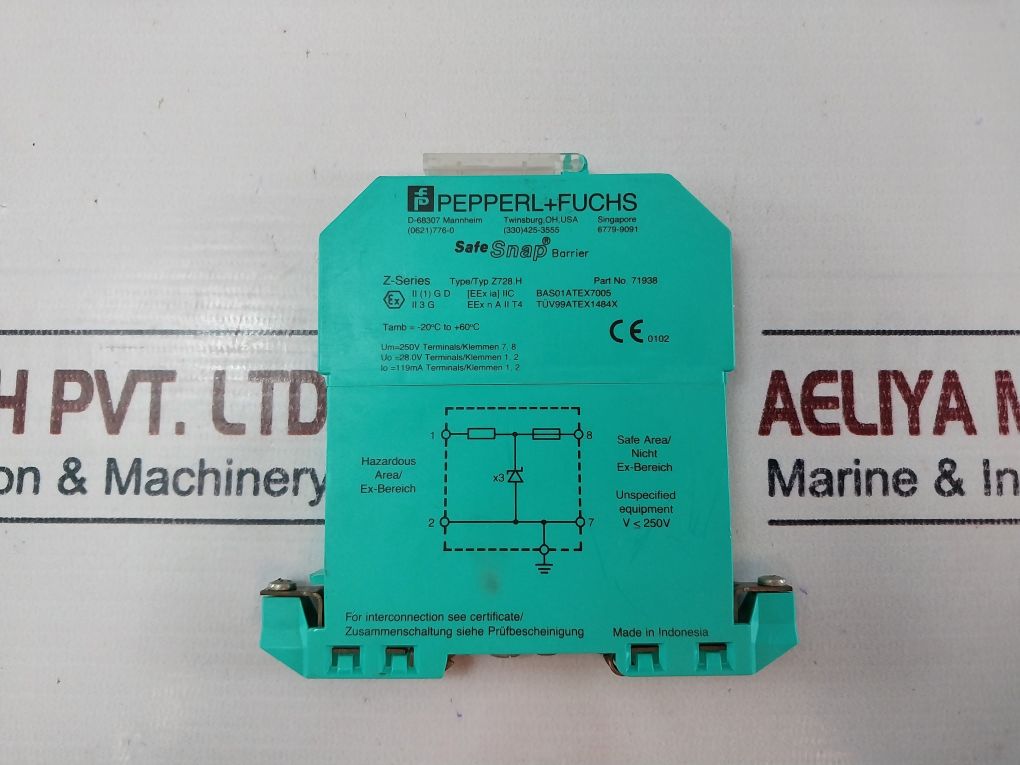 Pepperl+Fuchs Z728.H Safe Snap Barrier 