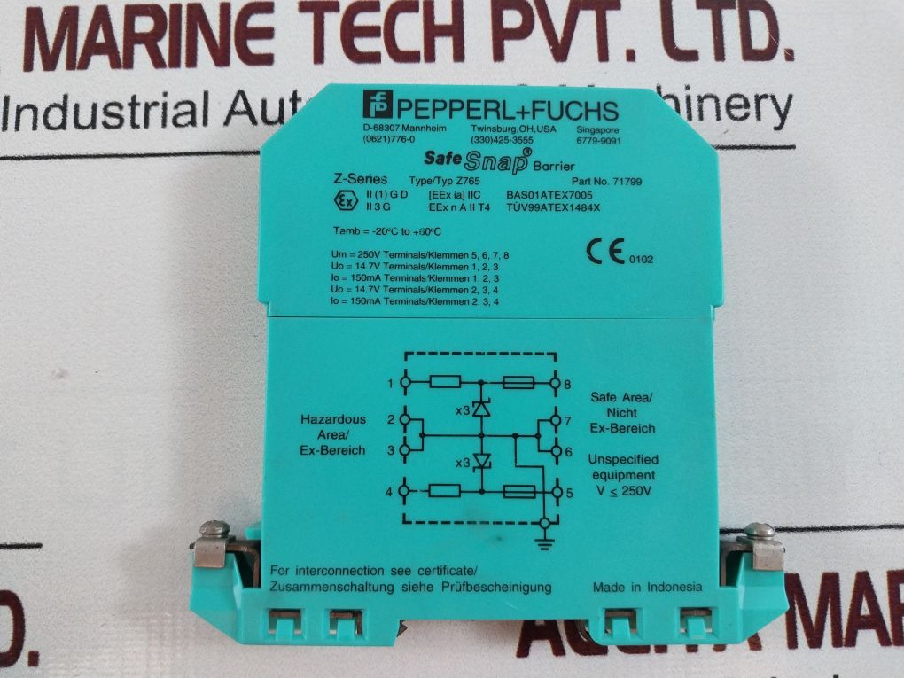 Pepperl+Fuchs Z765 Safe Snap Barrier 71799
