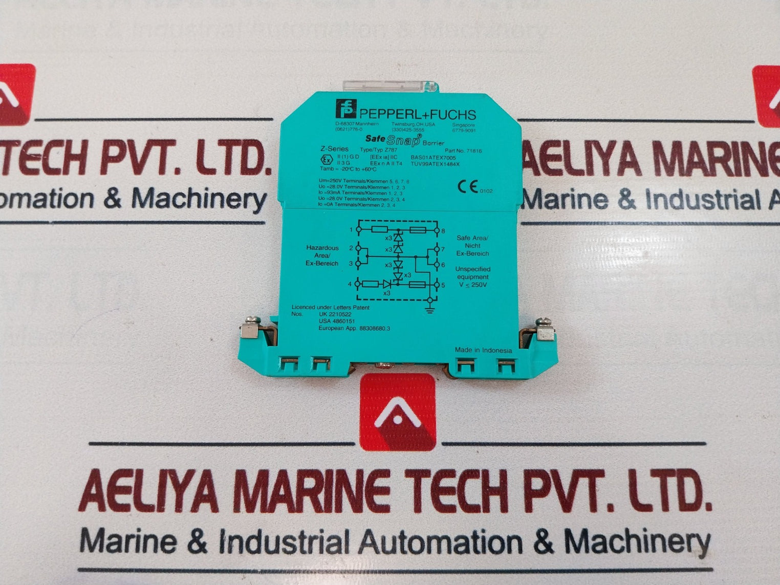 Pepperl+Fuchs Z787 Safe Snap Barrier Safety Relay 250V