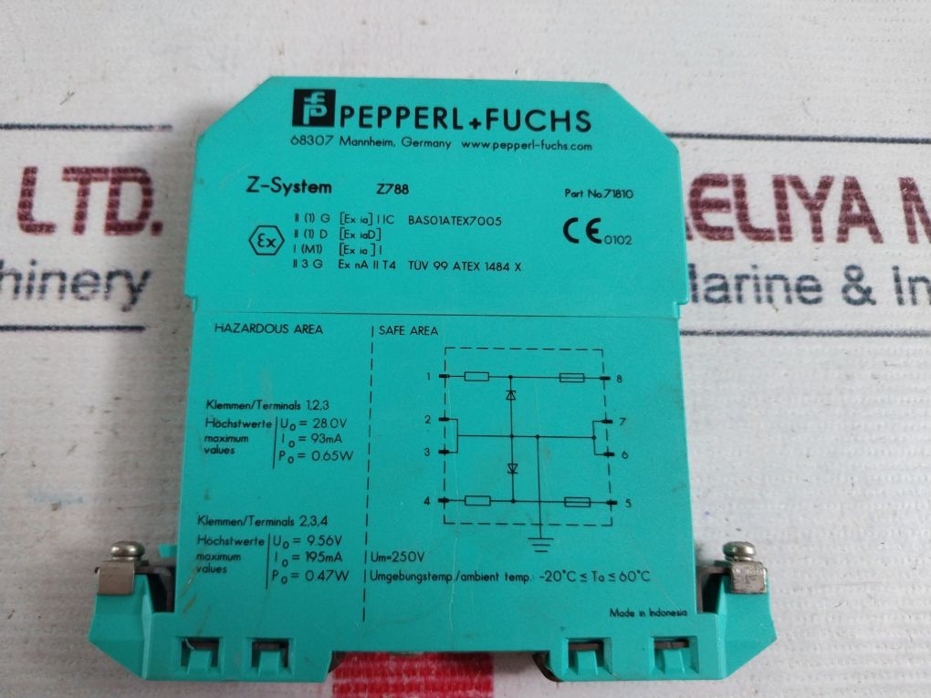 Pepperl+Fuchs Z788 Safety Barrier 250V