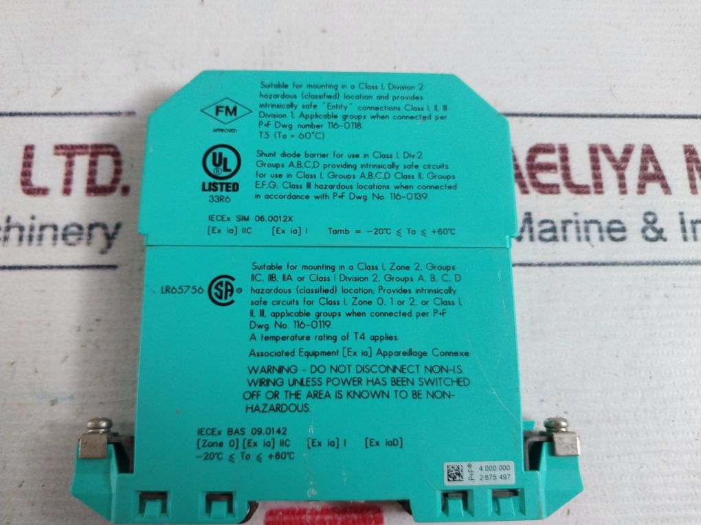 Pepperl+Fuchs Z788 Safety Barrier 250V