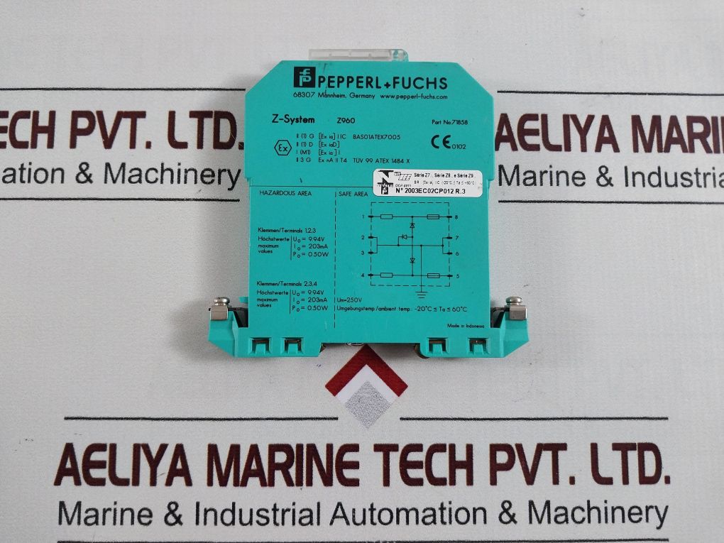 Pepperl+Fuchs Z960 Safe Snap Barrier 71858