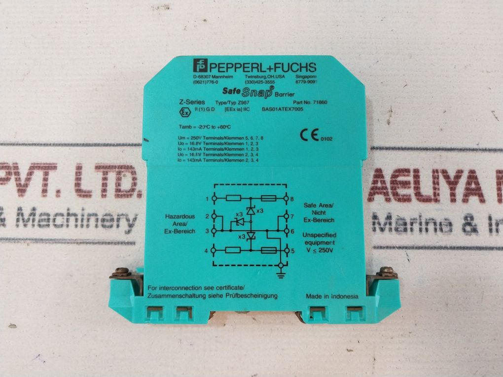 Pepperl+Fuchs Z967 Safe Snap Barrier