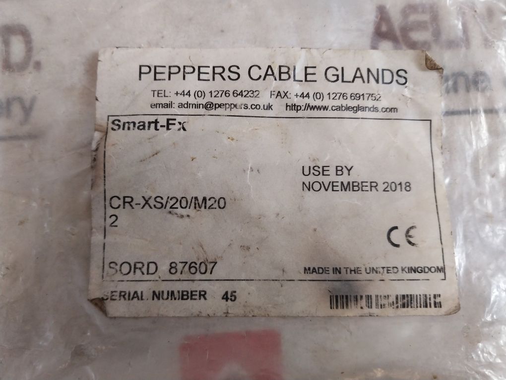 Peppers Gu15 3Bt Uk Compound-filled Cable Gland