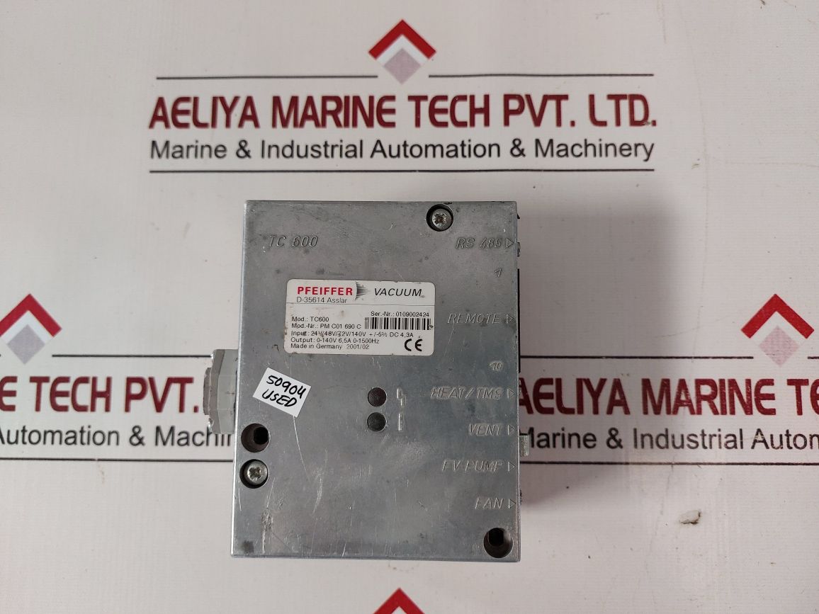Pfeiffer Vacuum Pm C01 690 C Pump Controller Tc600