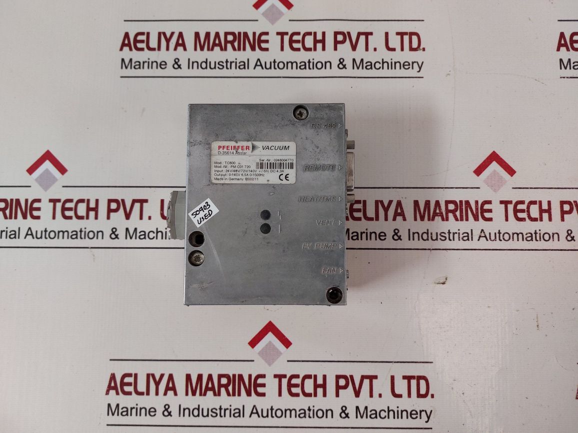 Pfeiffer Vacuum Tc600 Pump Controller Pm C01 720