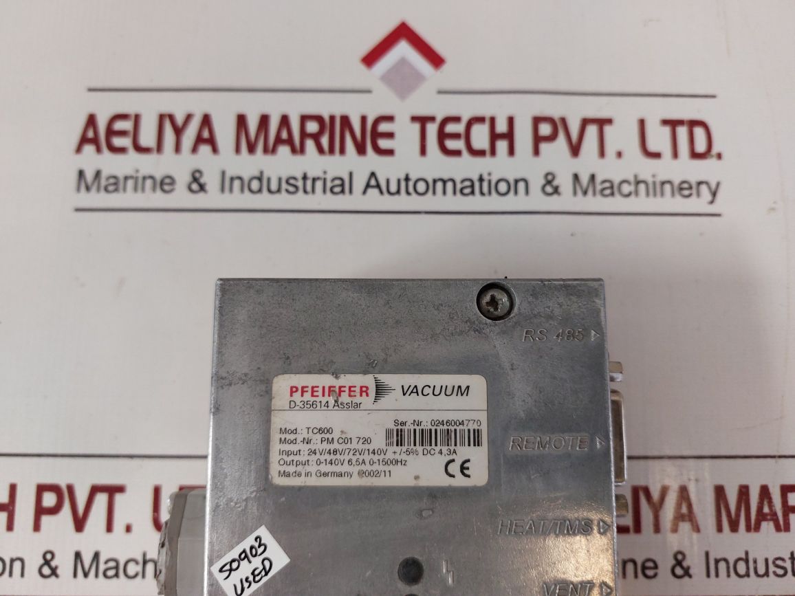 Pfeiffer Vacuum Tc600 Pump Controller Pm C01 720