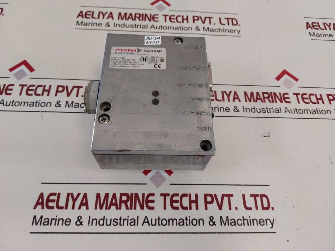 Pfeiffer vacuum pm c01 720 turbomolecular pump controller tc600