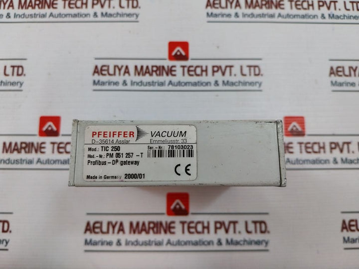 Pfeiffer Vacuum Tic 250 Profibus Converter Gateway Pm 051 257-t