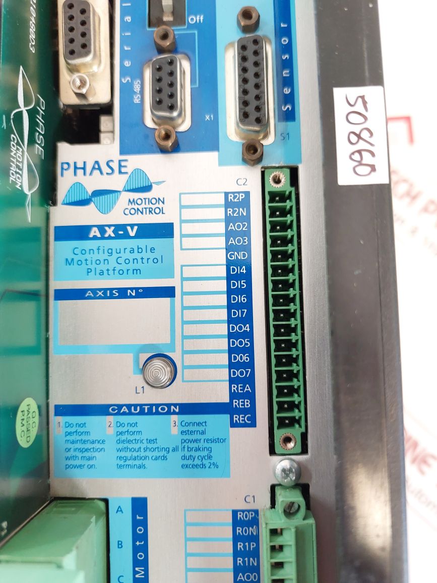 Phase Motion Control Ax-v Configurable Motion Control Platform Mam02210