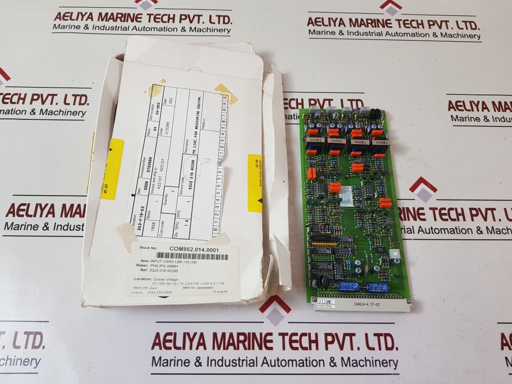 Philips 3922 156 06421 Input Card Lbb 135100
