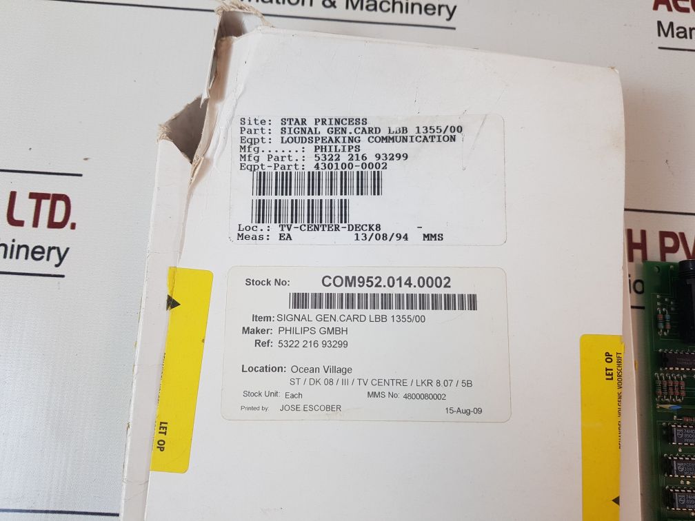 Philips 430100-0002 Pcb Card