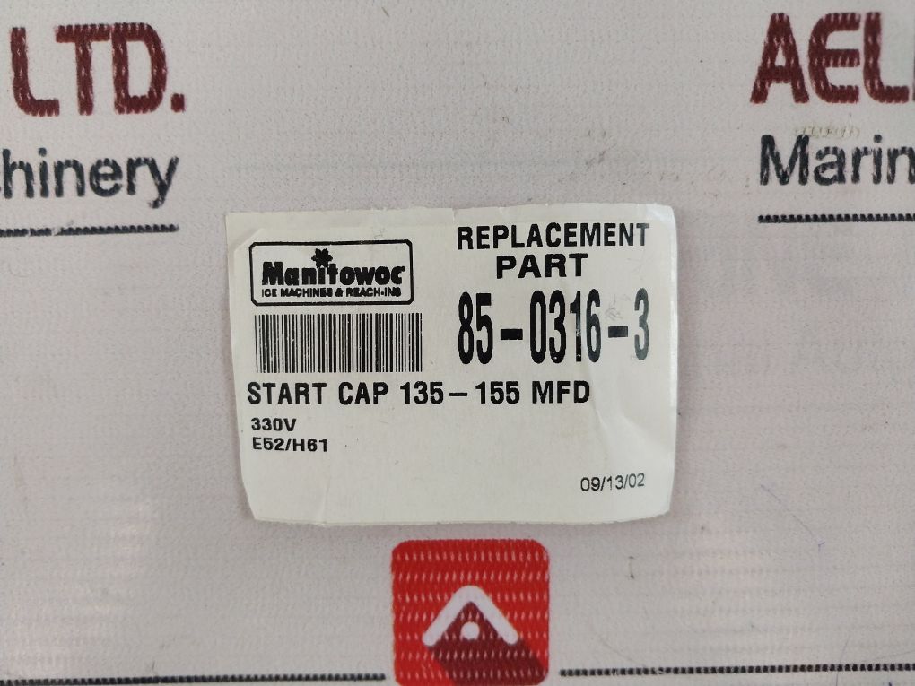 Philips 8503163 Motor Start Capacitor 330Vac 50/60Hz