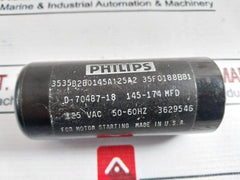 Philips D-70487-18 Capacitor 125 Vac 50-60Hz