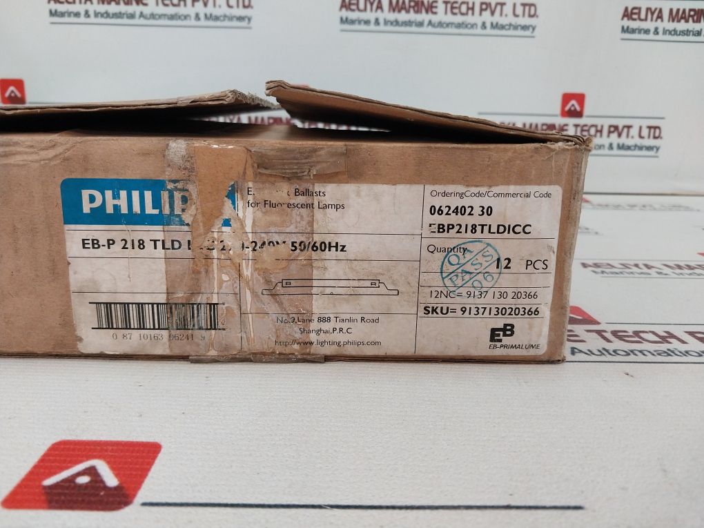 Philips Eb-p 218 Tl-d Electronic Ballast For Fluorescent Lamps 18W