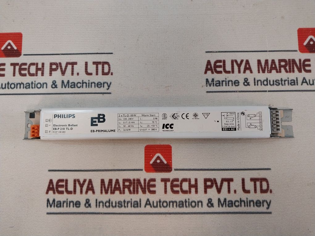 Philips Eb-p 218 Tl-d Electronic Ballast For Fluorescent Lamps 18W