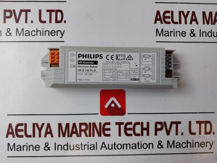 Philips Hf-e 136 Tl-d Electronic Ballast For Fluorescent

