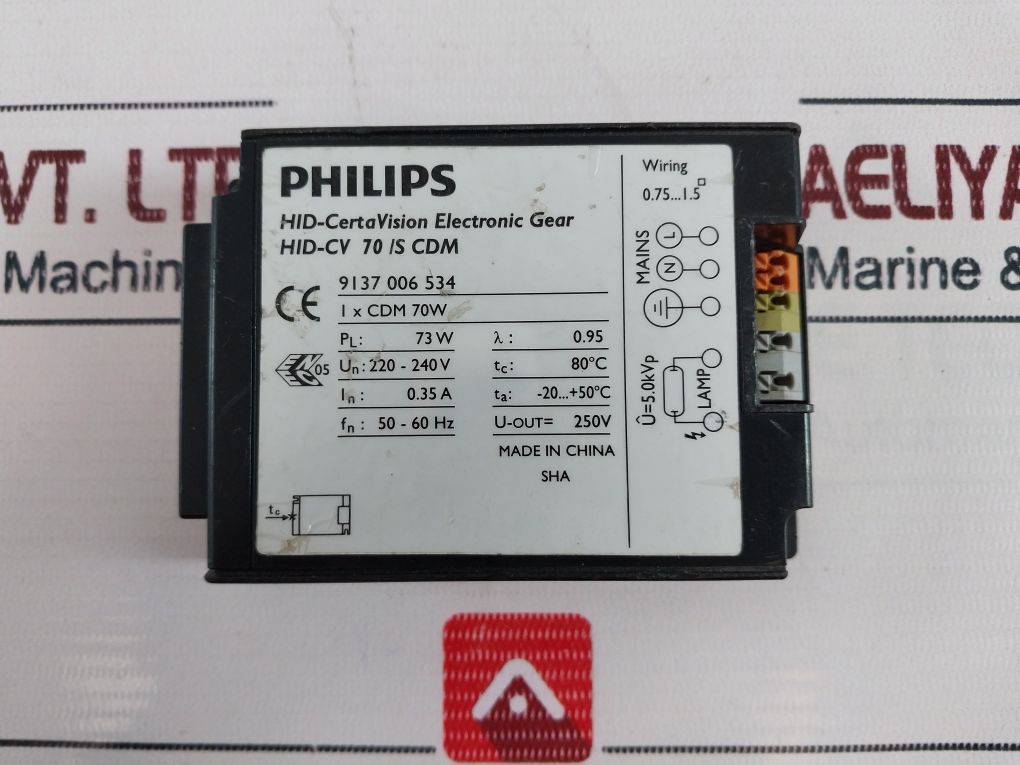 Philips Hid-cv 70 /S Cdm Electronic Ballast 50-60Hz