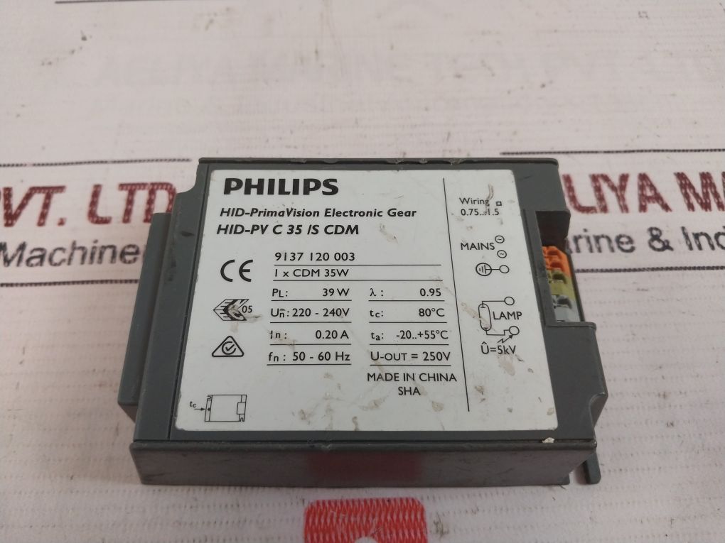 Philips Hid-pv C 35 Is Cdm Electronic Ballast 9137 120 003