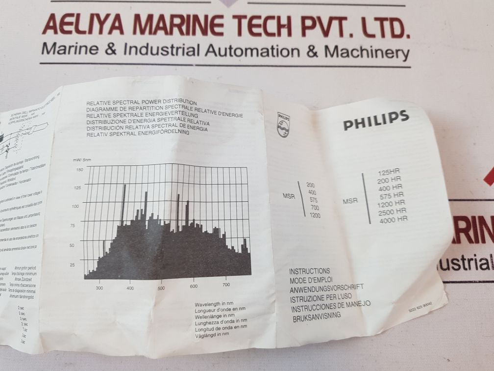 Philips Msr 1200/2 Lamp