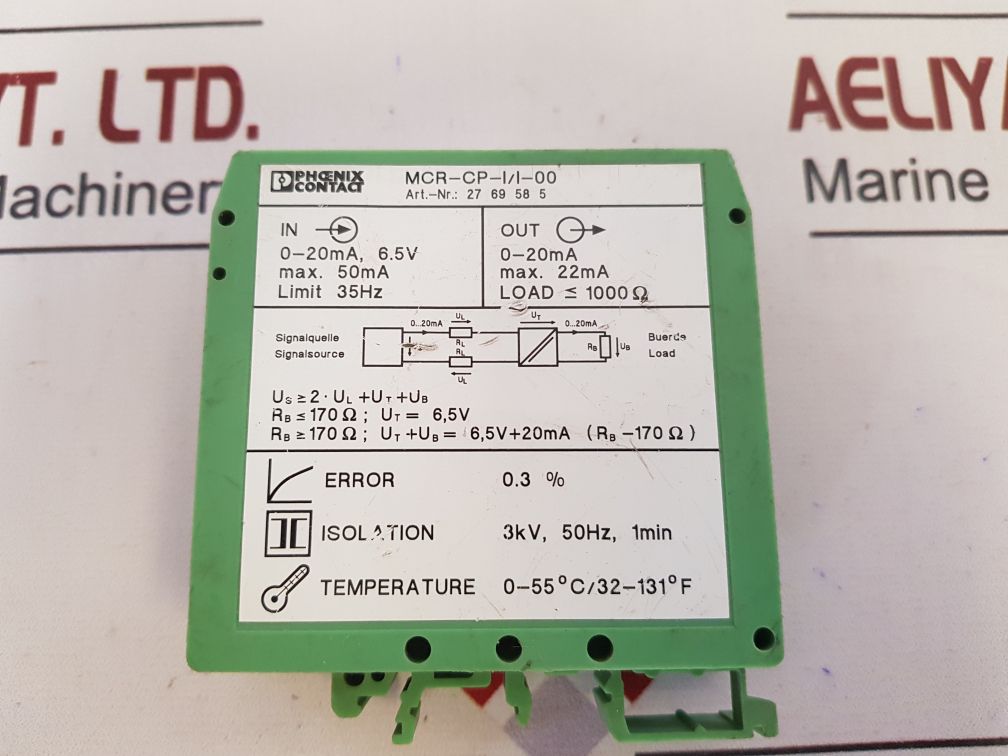 Phoenix Contact Mcr-cp-i/I-00 Loop Powered Isolator 2769585