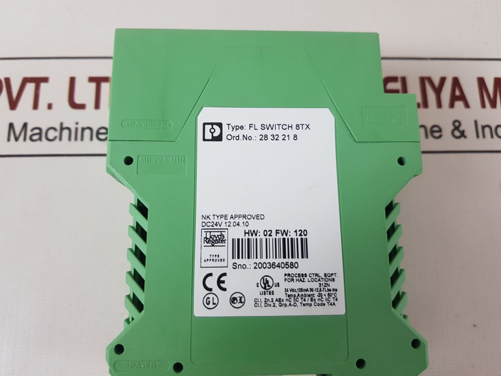 Phoenix contact fl switch 8tx ethernet switch 2832218
