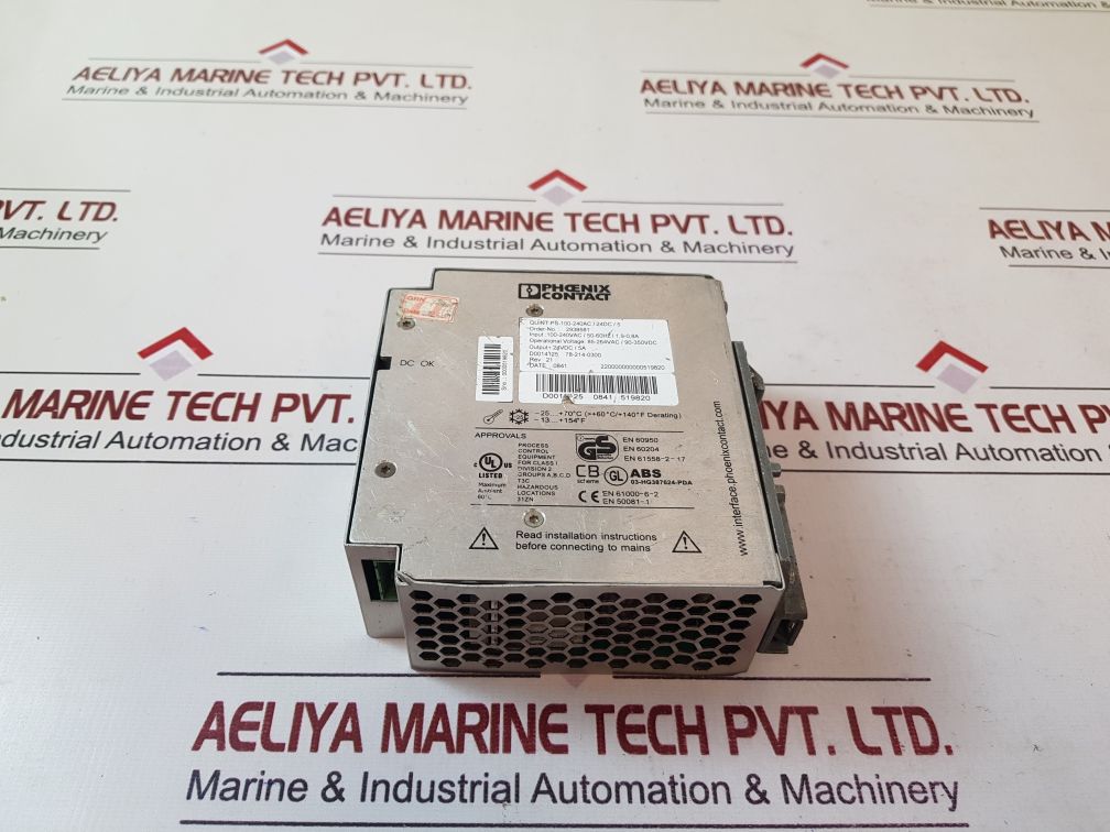Phoenix Contact 2938581 Quint Power Supply Quint-ps-100-240Ac/24Dc/5