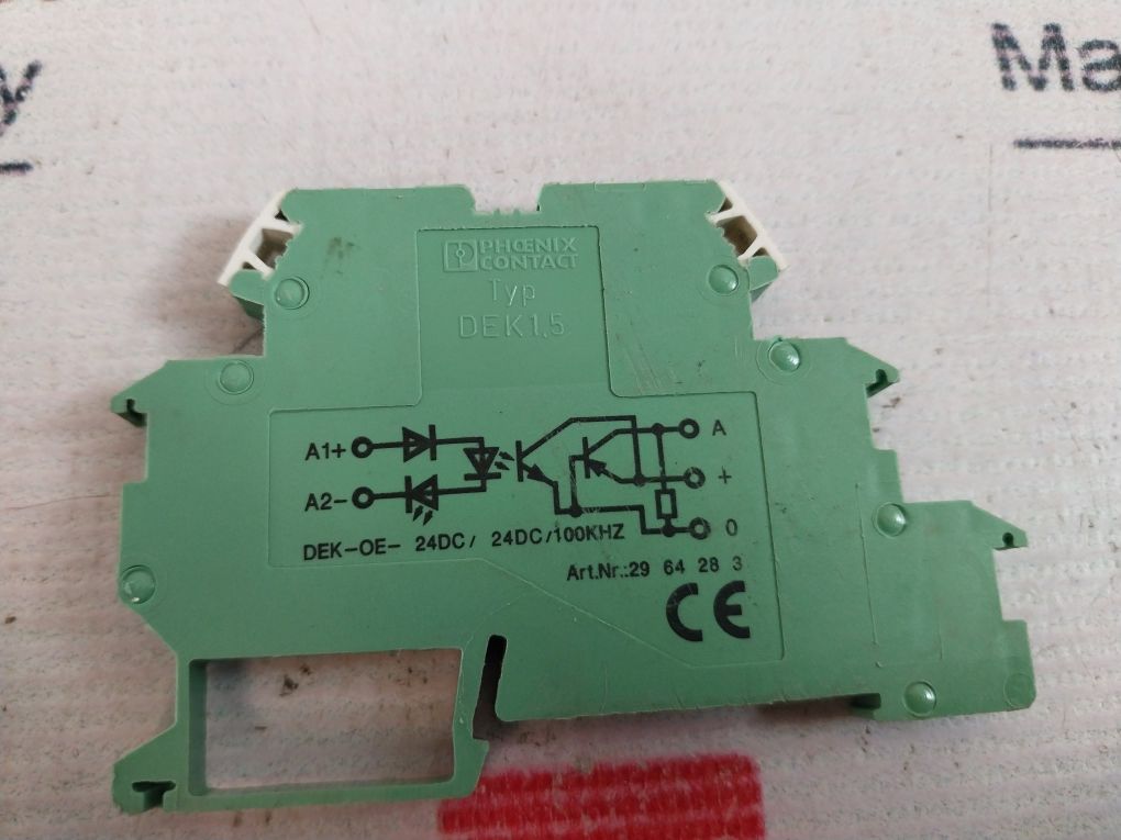 Terminal Block For Relay Phoenix Contact Dek-oe- 24Dc/ 24Dc/100Khz Solid State Relay Terminal ...