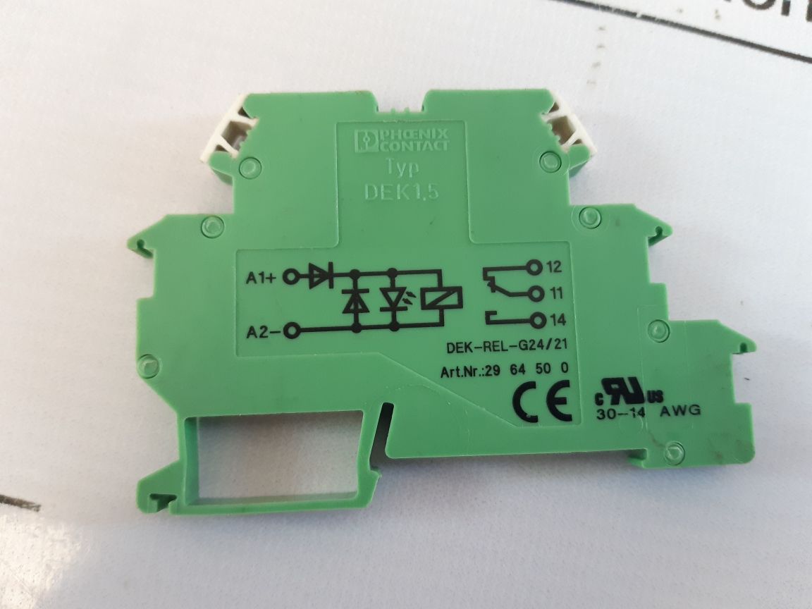 Lot Of 2X Phoenix Contact Dek-rel-g24/21 Relay Module 2964500
