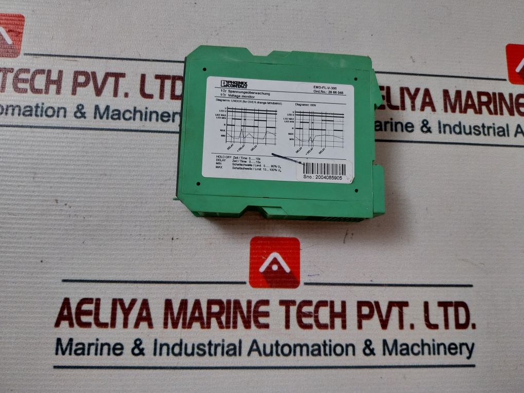 Phoenix Contact Emd-fl-v-300 Voltage Monitor 250V Ac/30V Dc