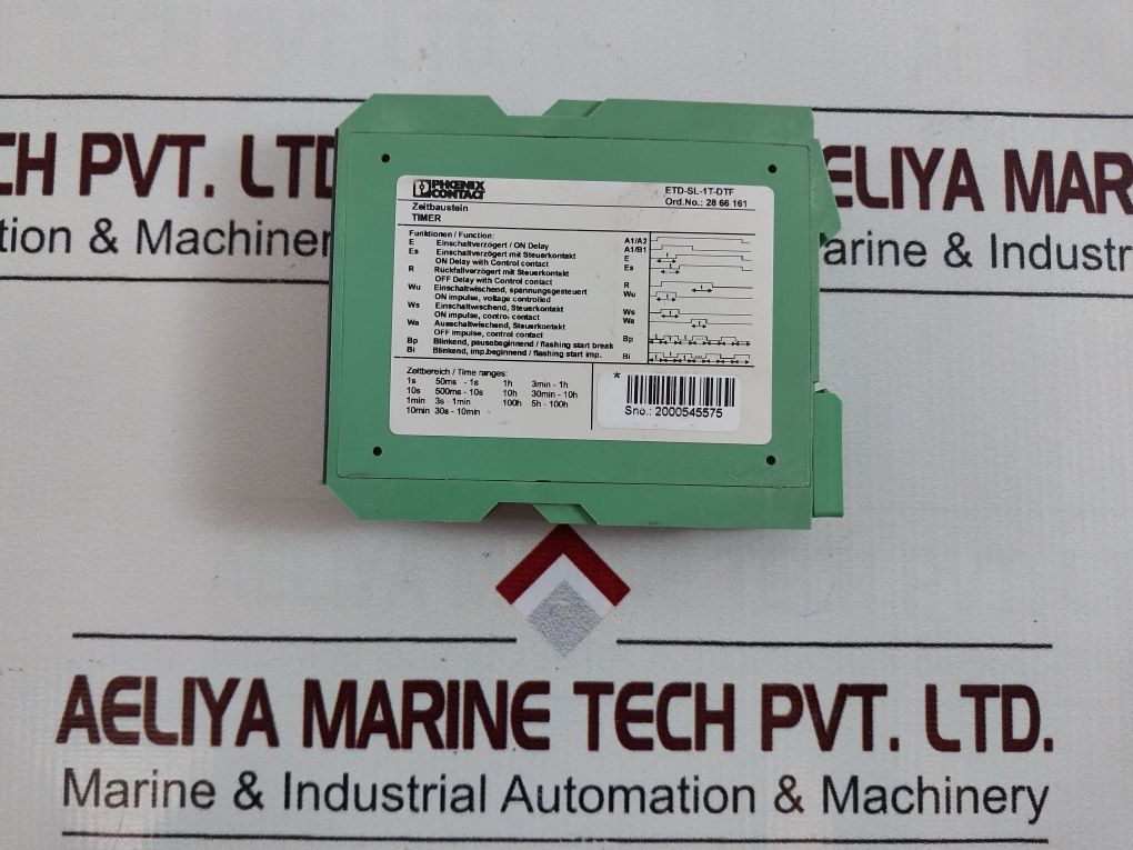 Phoenix Contact Etd-sl-1T-dtf Timer 28 66 161
