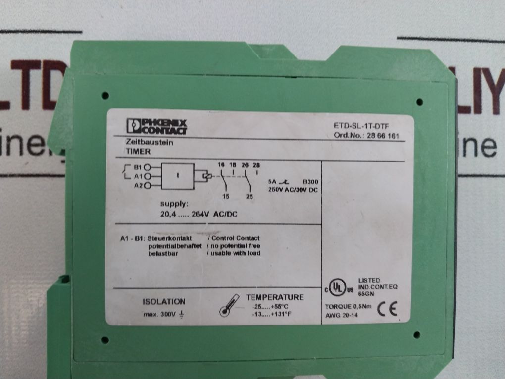 Phoenix Contact Etd-sl-1T-dtf Timer 28 66 161