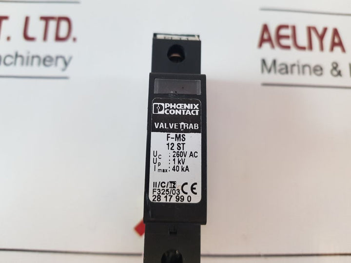 Phoenix Contact F-ms 12 St Valvetrab Surge Protection 28 17 74 1
