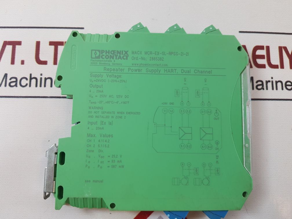 Phoenix Contact Macx Mcr-ex-sl-rpss-2I-2I Power Supply Repeater

