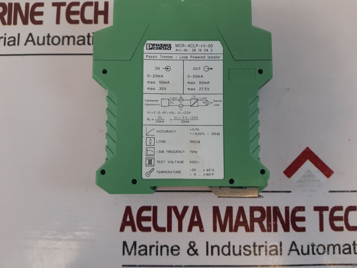 Phoenix Contact Mcr-4Clp-i/I-00 Loop Powered Isolator