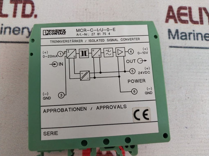 Phoenix Contact Mcr-c-i/U-0-e Isolated Signal Converter