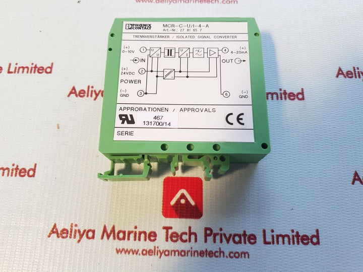 Phoenix Contact Mcr-c-ui-4-a Isolating Amplifier
